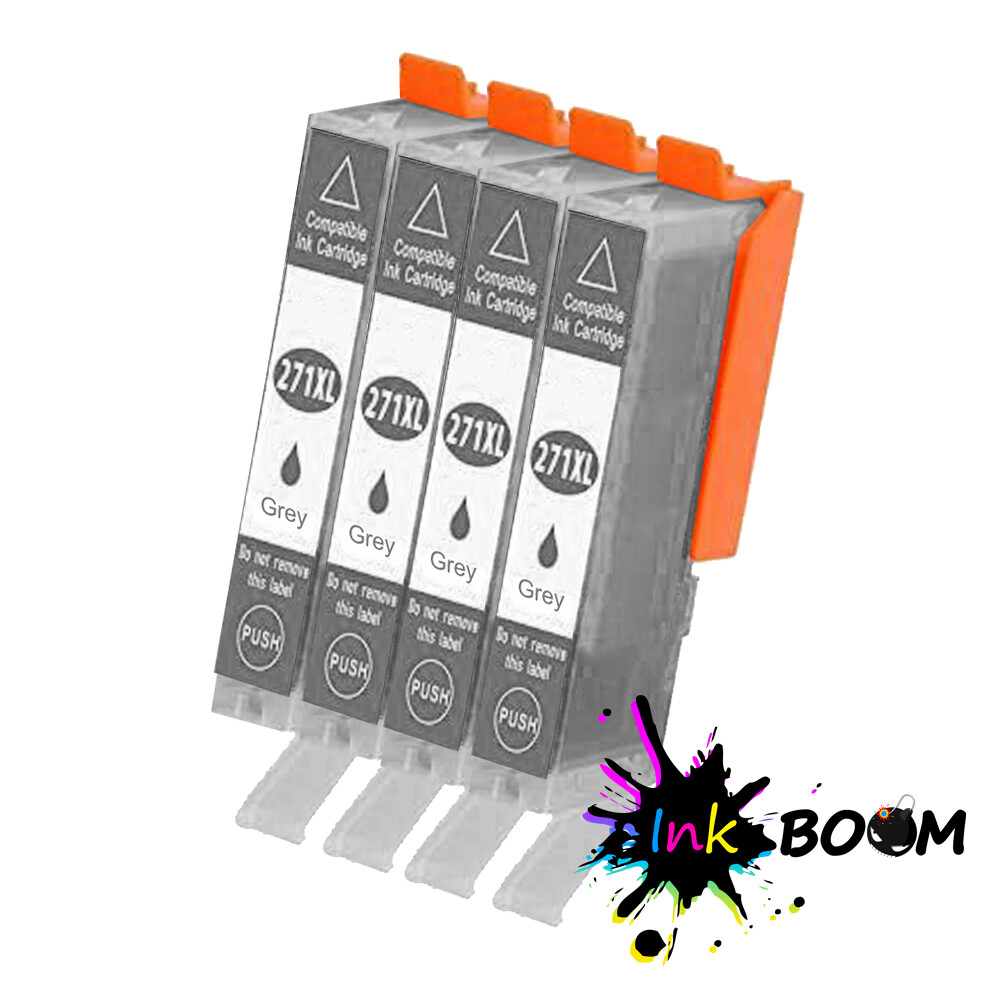 4 Grey Ink Cartridges for CLI-271 Pixma PIXMA MG7720 TS8020 TS9020