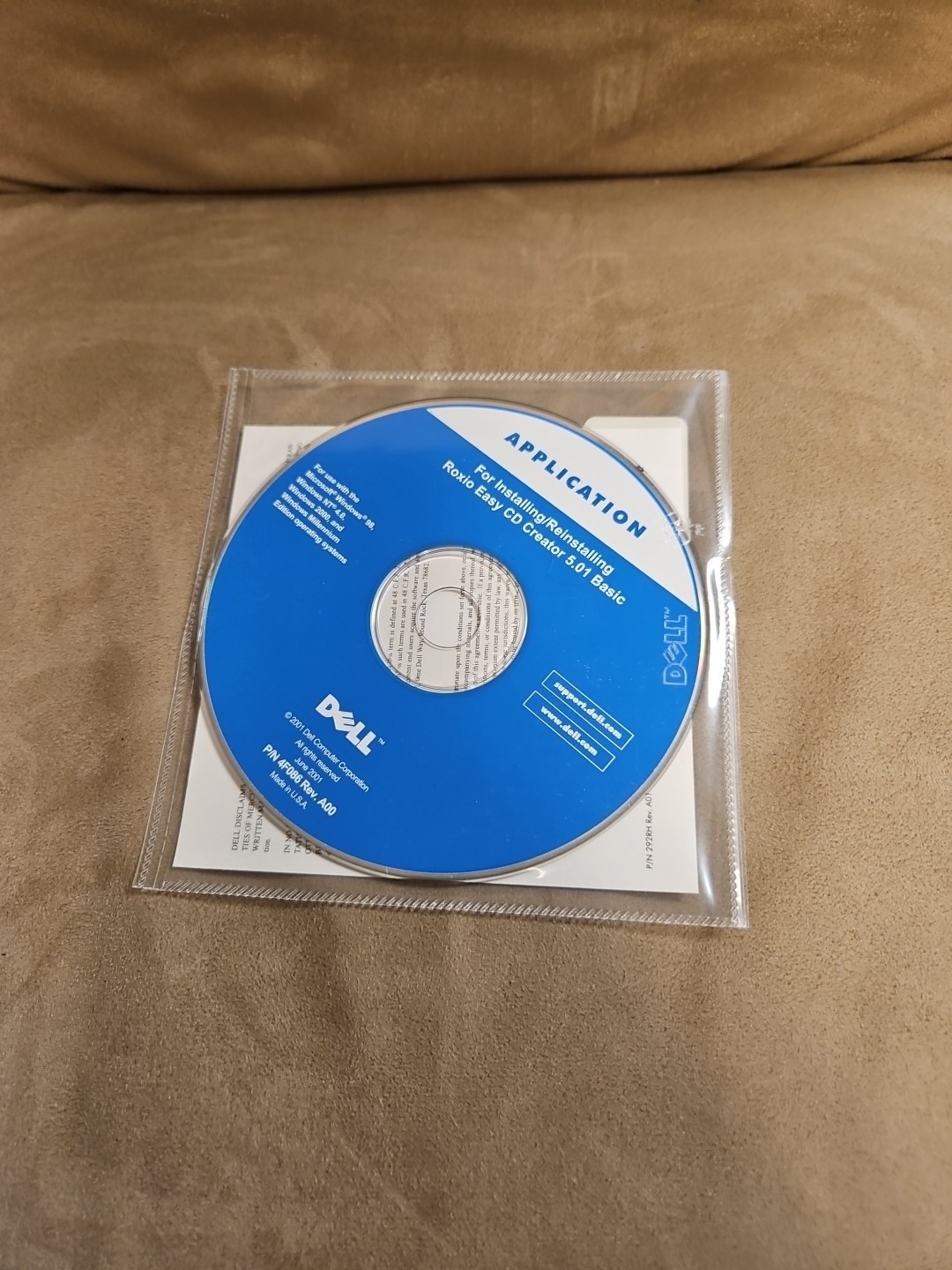 Dell Application Software CD For Roxio Easy CD Creator 5.01 Basic 