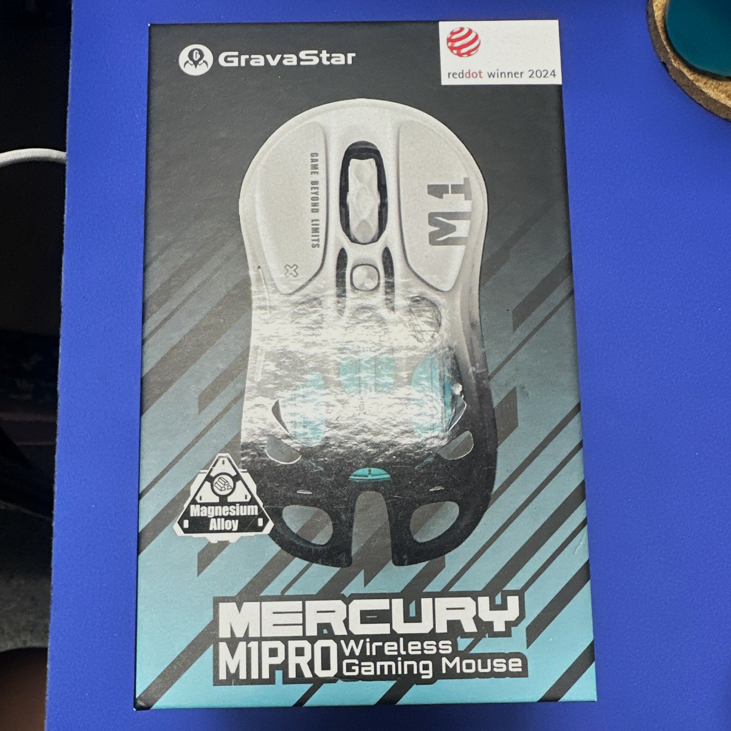 GravaStar Mercury M1 Pro Wireless Optical Gaming Mouse 26000 DPI 5-Button Black