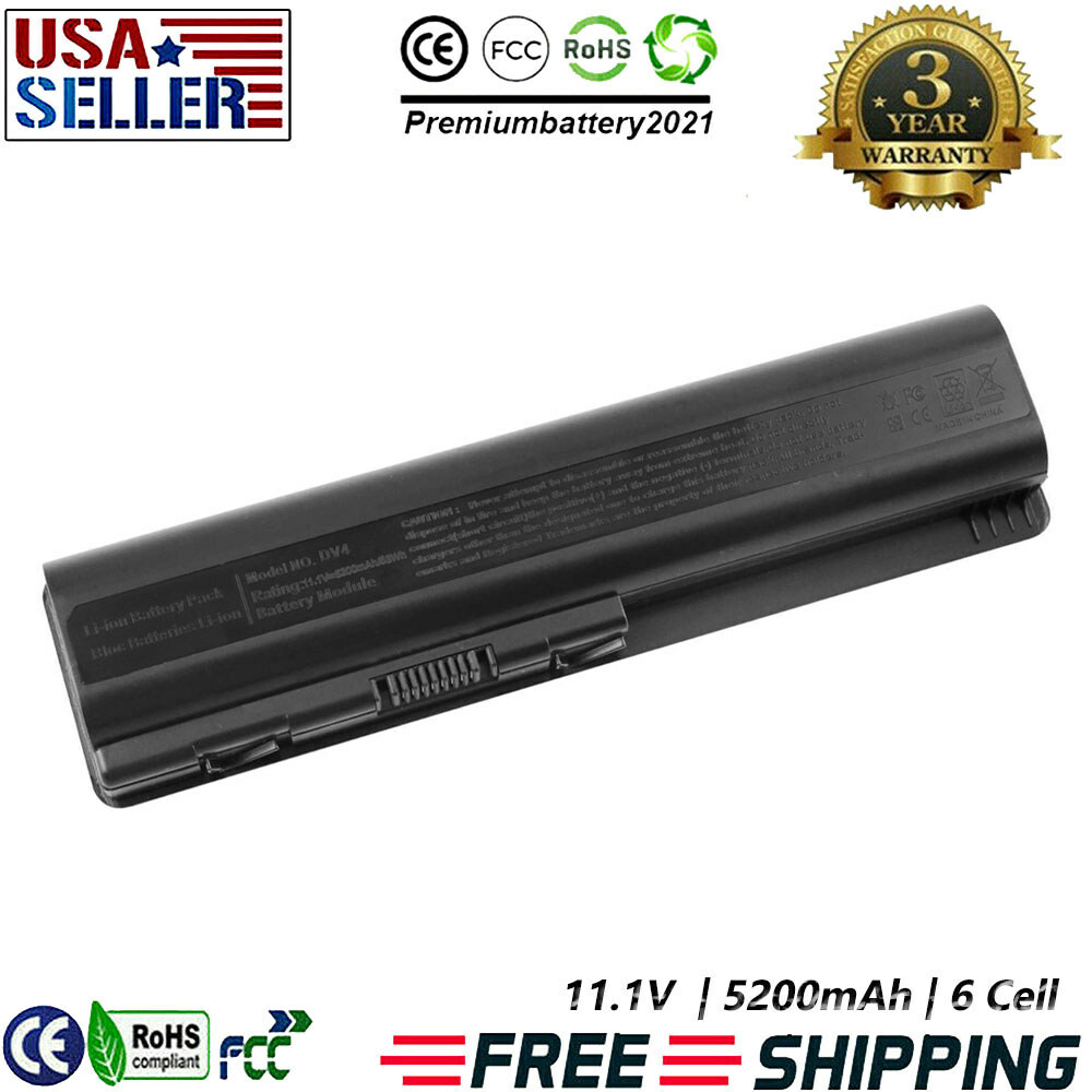 6 cell Laptop Battery For HP Pavillion DV4 DV5 DV6 462890-151 462890-161 10.8V