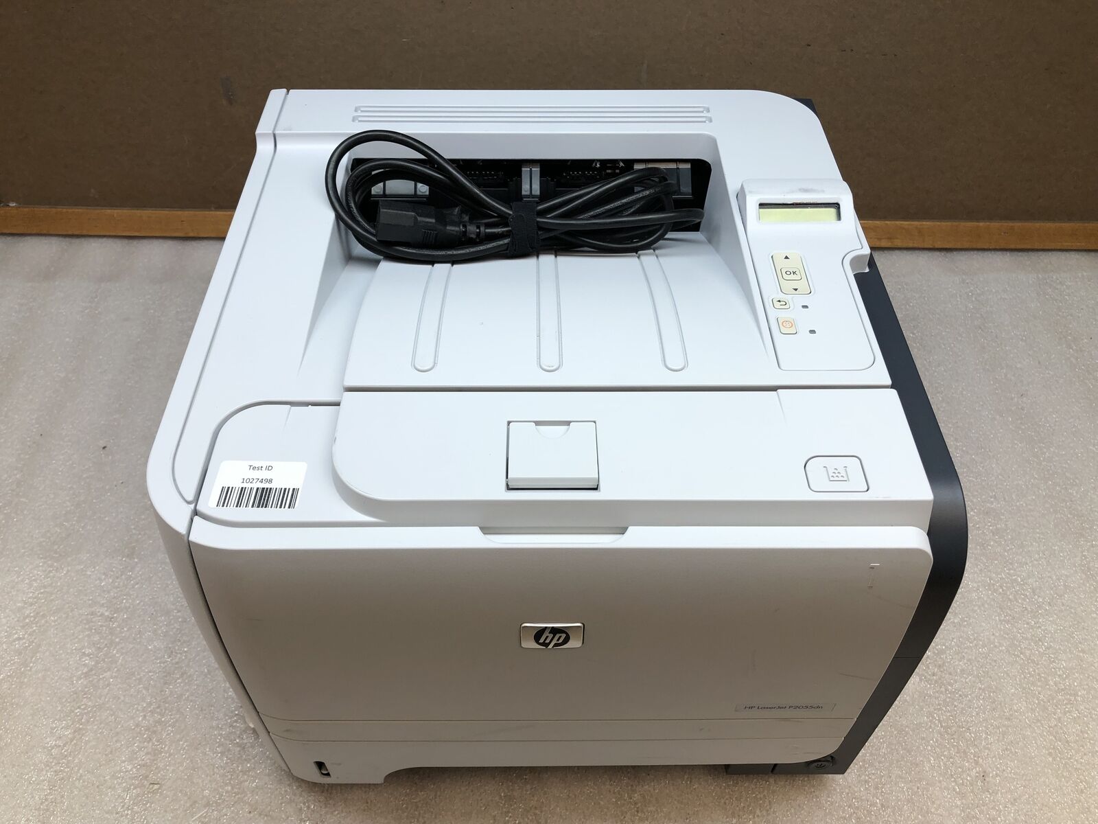 HP LaserJet P2055dn Monochrome Duplex Laser Printer, w/TONER & 4K pgs --TESTED