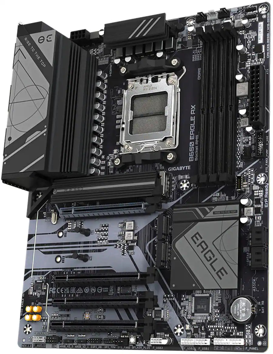 GIGABYTE B650 Eagle AX AM5 LGA 1718 AMD B650 ATX, DDR5 Triple M.2 Motherboard