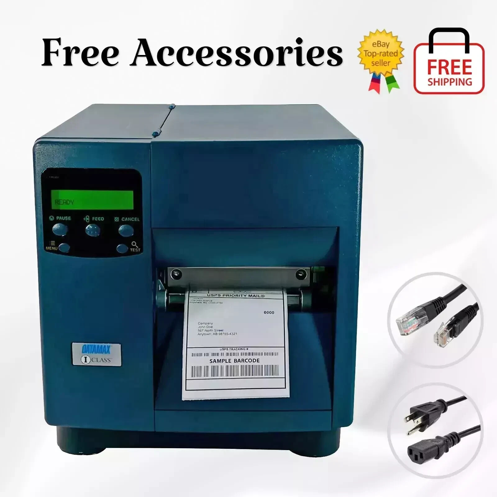 Datamax I-CLASS DMX-I-4208 Thermal Transfer Barcode Printer LAN Serial Parallel