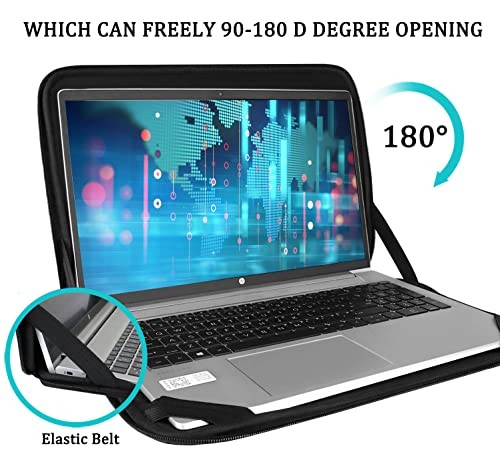 BOOEUDI LAPTOP CASE SLEEVE 15.6 INCH, DURABLE SHOCKPROOF PROTECTIVE -  BLACK