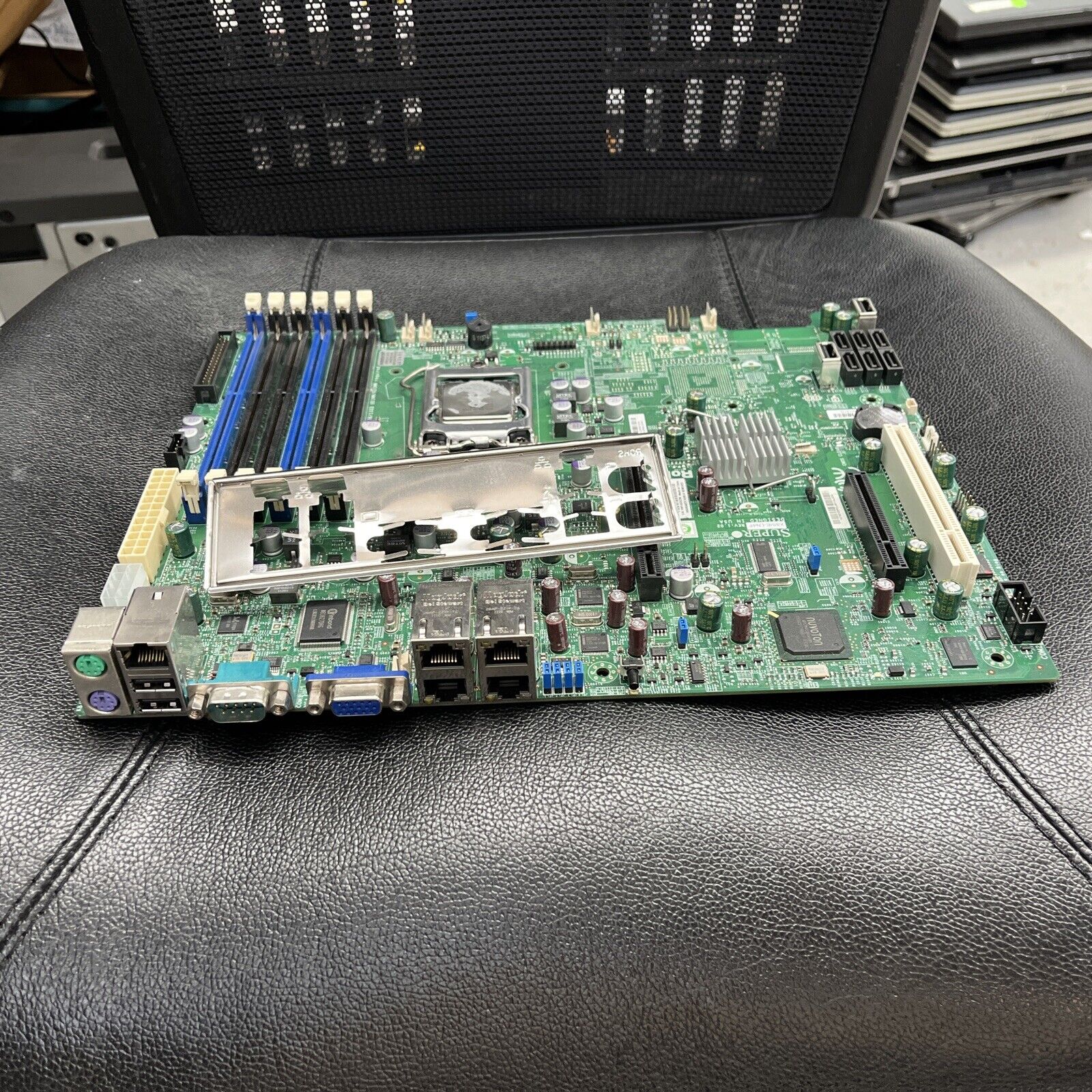 Super Micro Computer X8SIE-LN4, QUAD ETHERNET ,LGA 1156 Motherboard W/X3450 CPU
