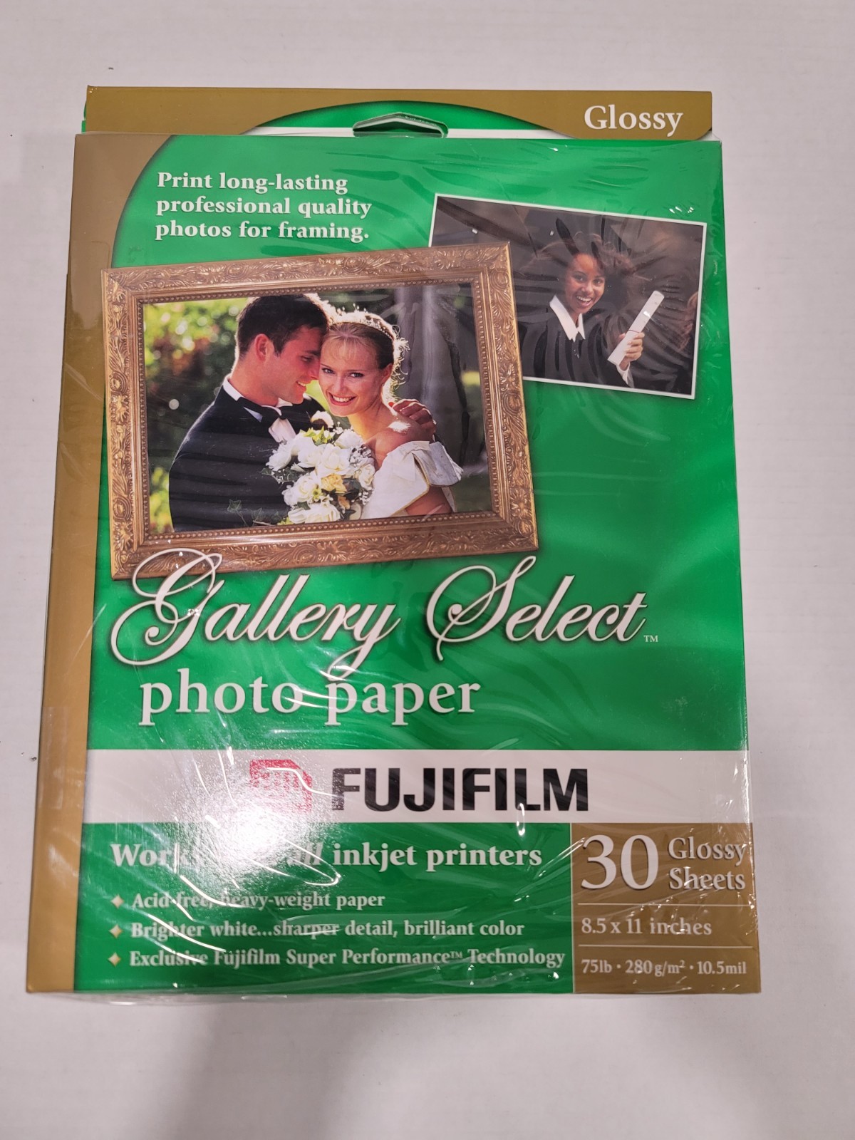 Fujifilm gallery select photo paper 5boxes 150 sheets 8.5 x 11 inches new sealed