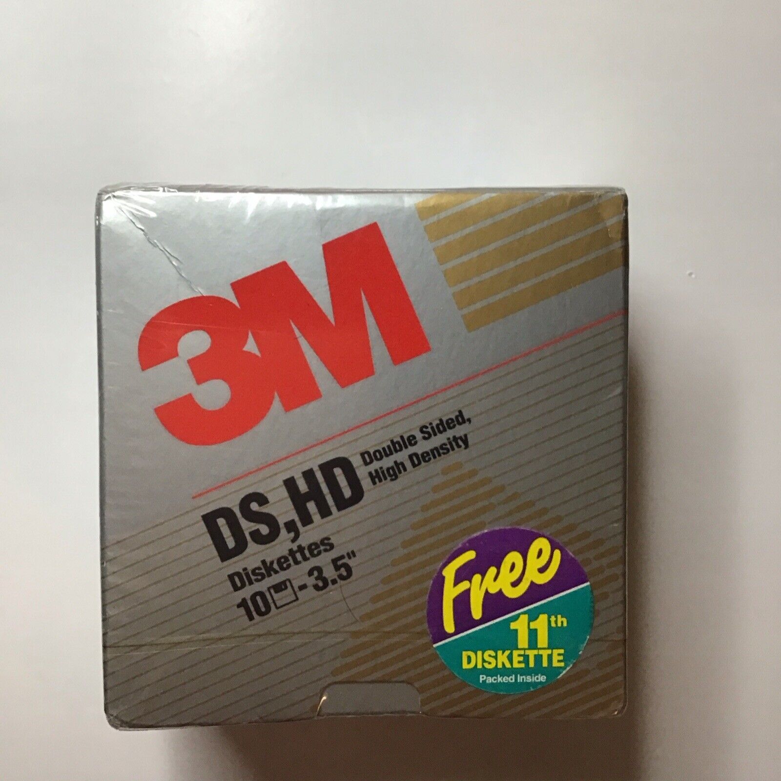 3M 10 Diskettes DS,HD (Double Sided High Density) 3.5” +1 FREE - NEW & SEALED