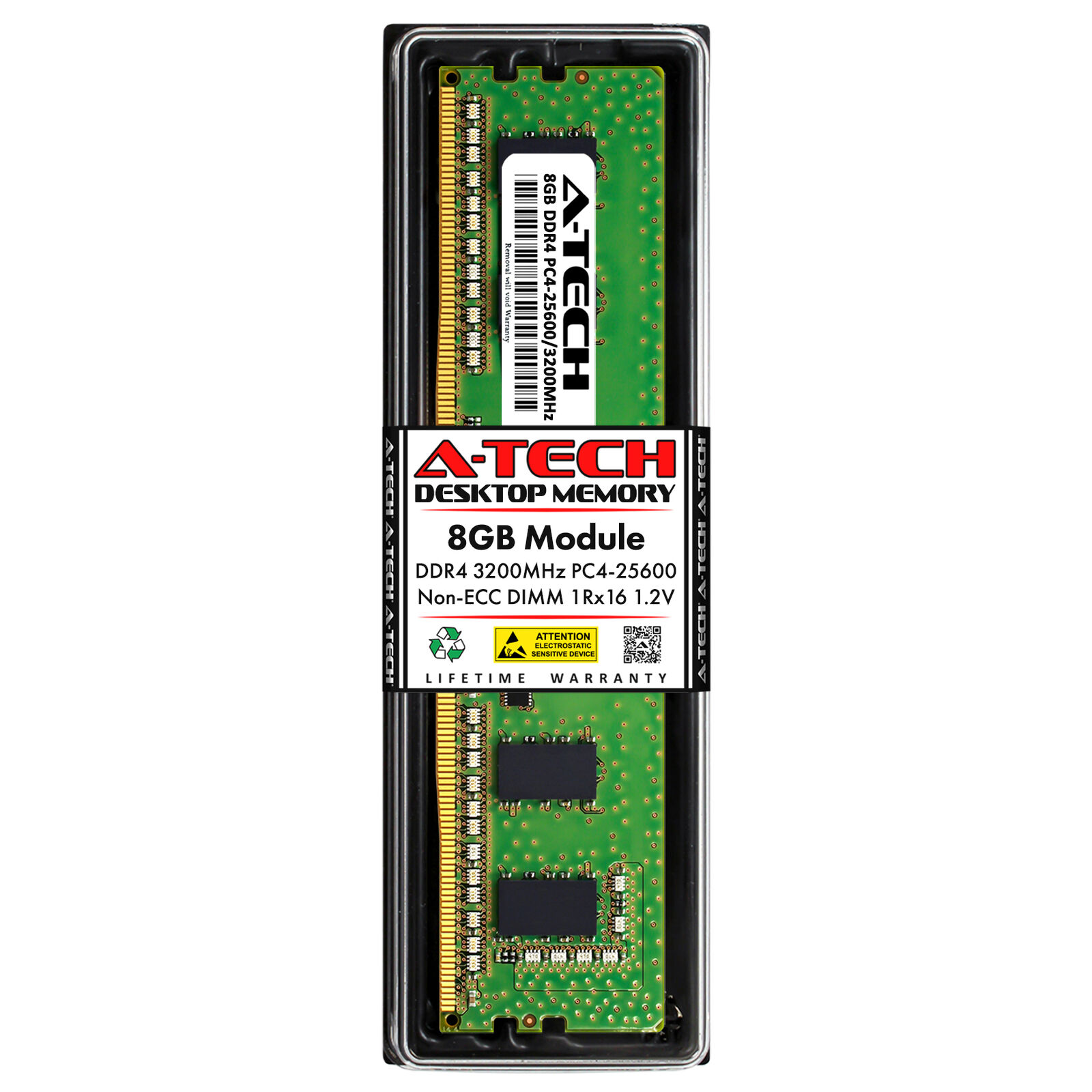 8GB DDR4-3200 DIMM Micron MTA4ATF1G64AZ-3G2E1 Equivalent Desktop Memory RAM