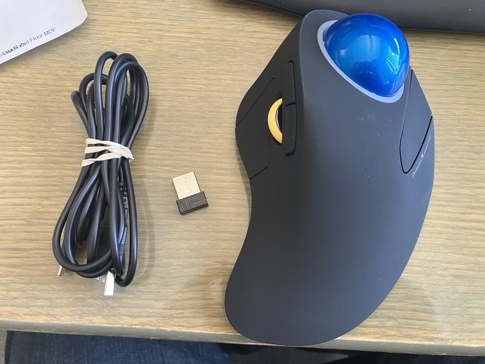 ProtoArc EM03 Wireless RF + BT Trackball Mouse - Ergonomic, Multi‑Device