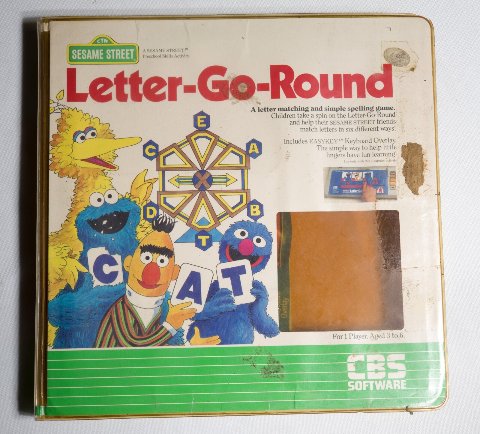 Vintage CBS software Sesame Street Letter-Go-Round Commodore 64 ST533B32