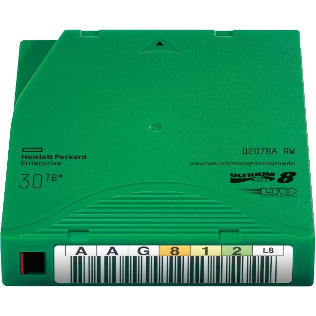 HPE LTO-8 Ultrium 30TB RW Data Cartridge (Q2078A)