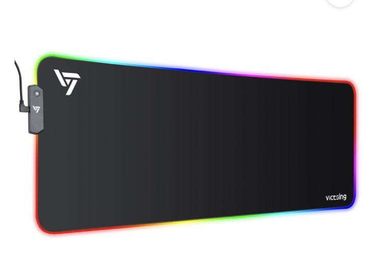VictSing RGB Gaming Mouse Pad Large,Extended LED Mousepad with 13 Light Modes