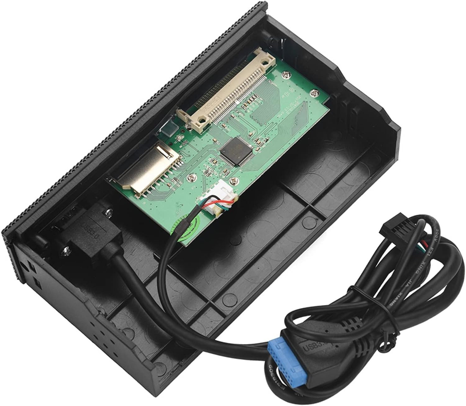 PC Front Panel Internal Card Reader, Multi-Function USB 3.0 Hub All-In-One Card