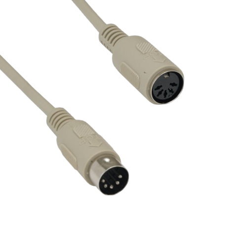 [Lot10] 10Ft DIN5 5 Pin Male to Female Extension Cord Shielded AT Keyboard to PC