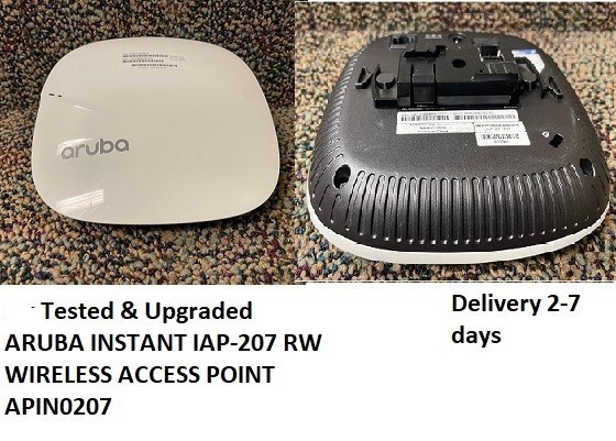 Lot of 2 ARUBA INSTANT IAP-207 RW WIRELESS ACCESS POINT APIN0207 Tested & Upgrad