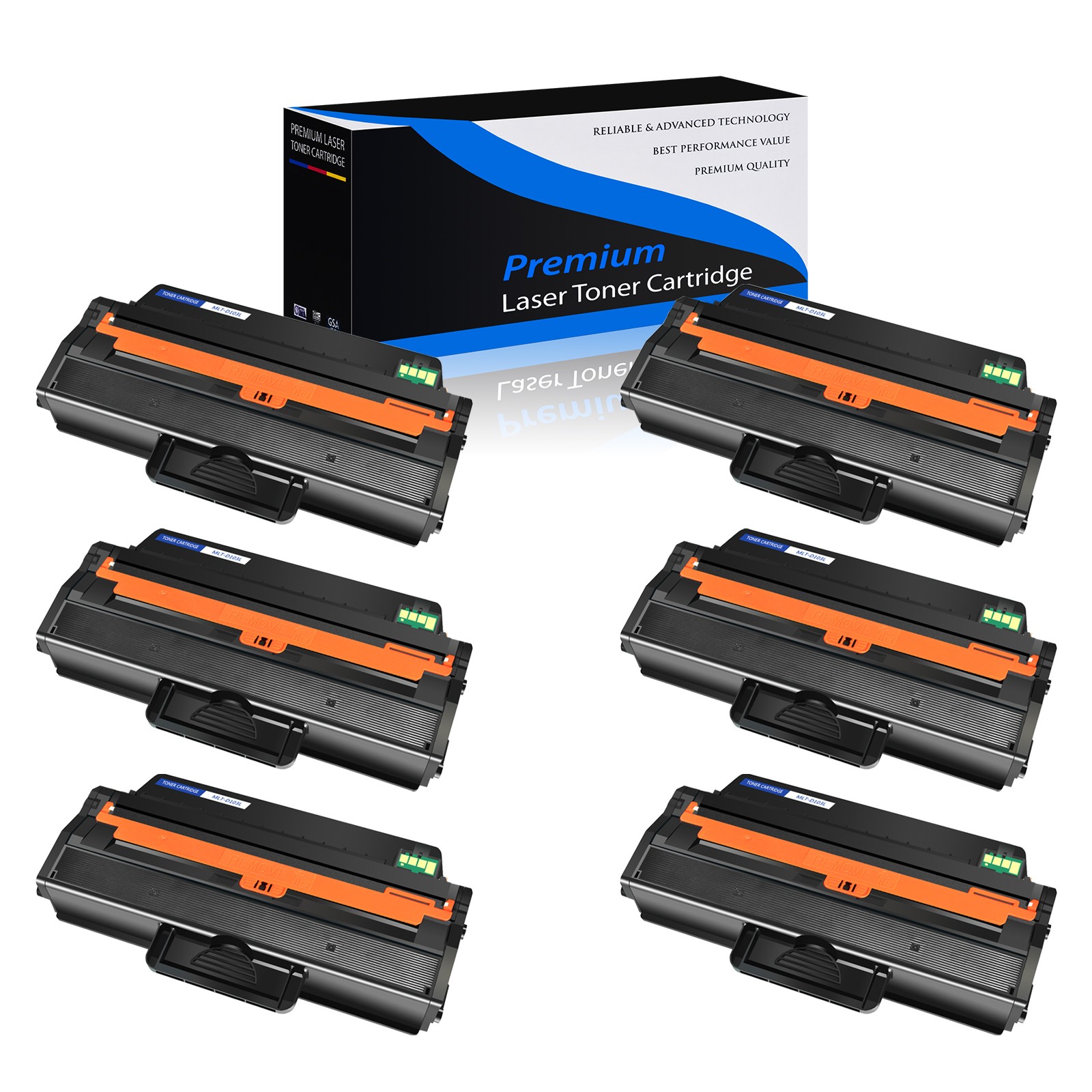 6PK MLT-D103L Toner Cartridge for Samsung 103L ML2950ND 2955 SCX4728FD 4729FW