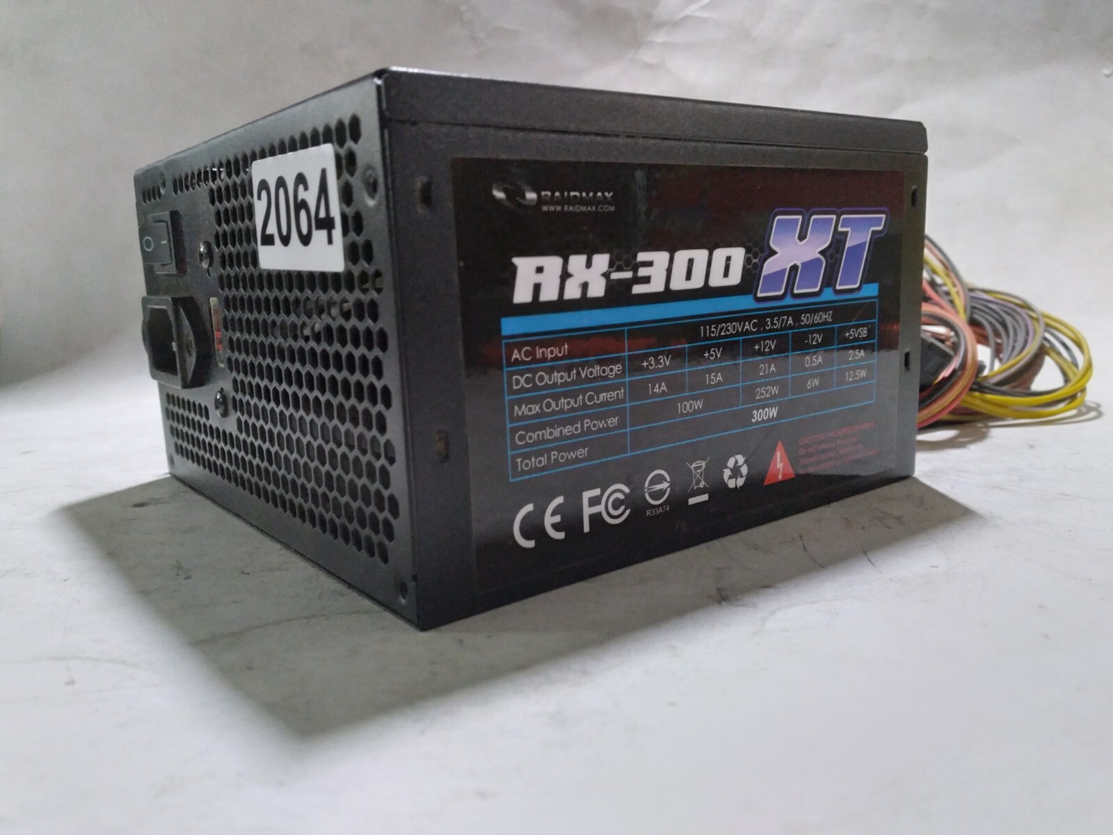 RaidMax RX-300 XT 300W Desktop Power Supply #2064