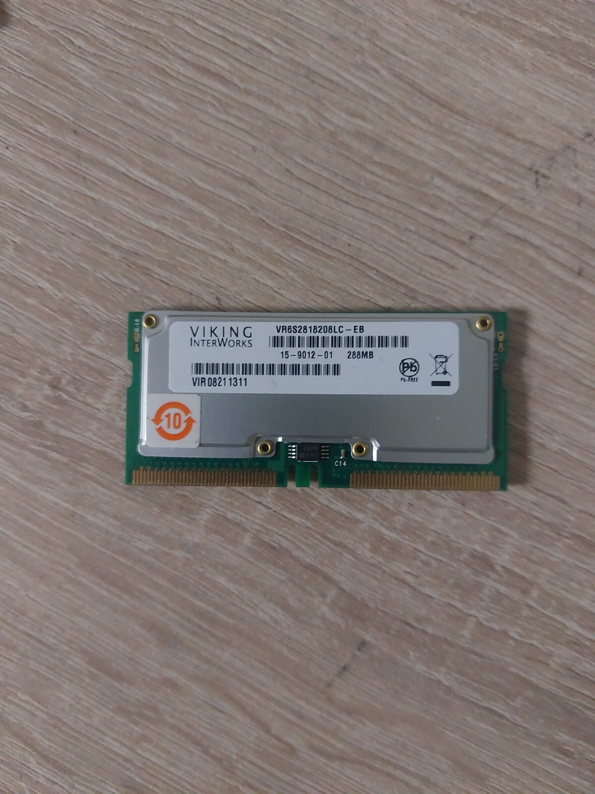 Viking VR6S2818208LC-EB 288MB/8 160-Pin 800MHz RDRAM SORIMM Memory Module 