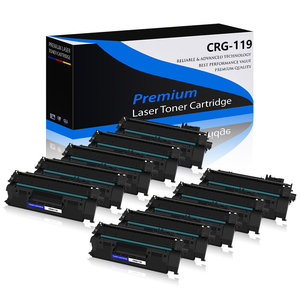 10 PK CRG119 Toner Cartridge For Canon ImageClass LBP6300dn LBP6650dn LBP6670dn