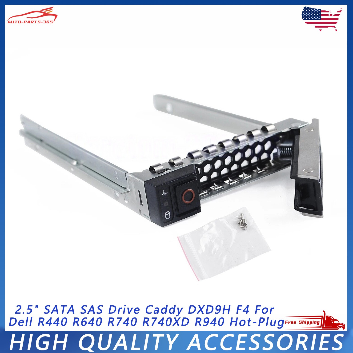 8 Lot 2.5'' Hard Drive Tray Caddy For Dell R640 R740 R940 R7415 Gen14 DXD9H