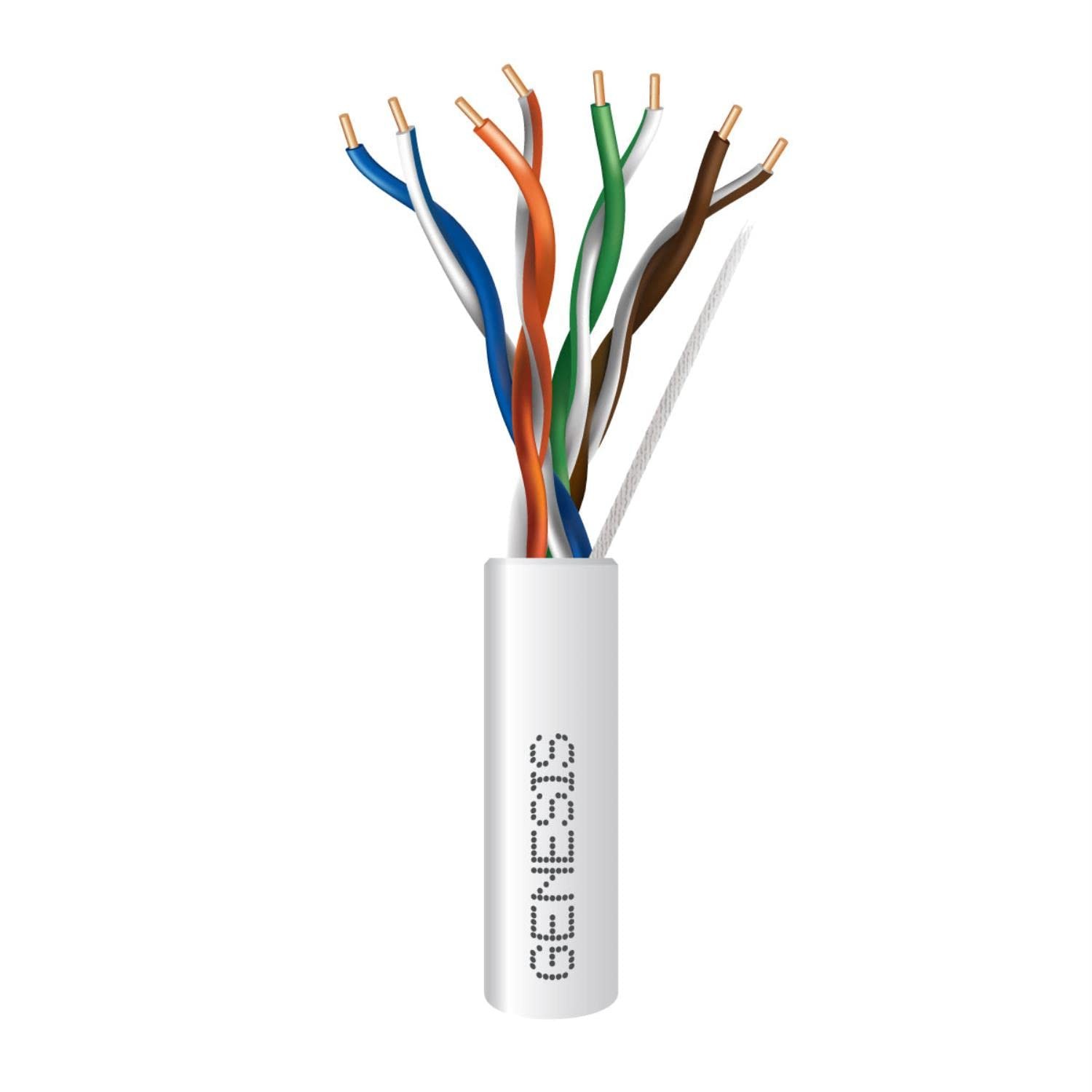 Genesis 0063-0548 Cat5e 24g Plenum 1000 Box White