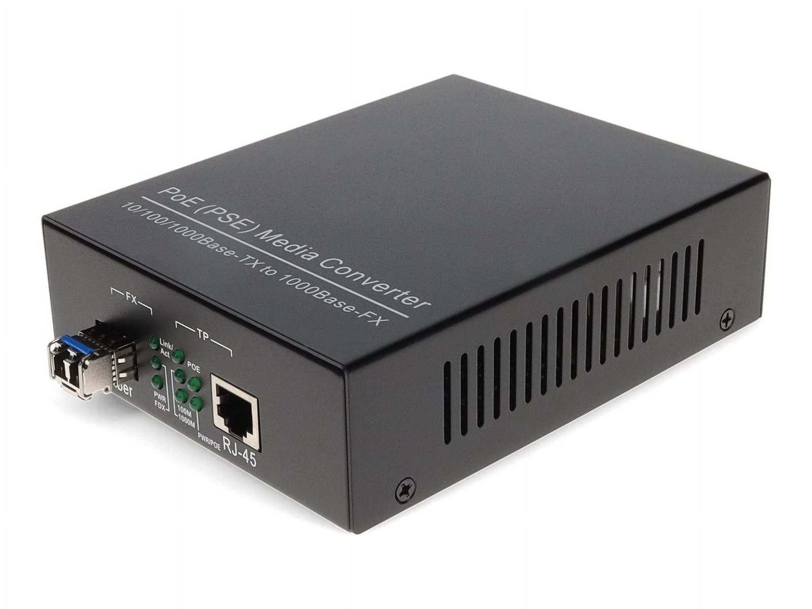 AddOn ADDGMCLXLCPOE 10/100/1000Base-TX to 1000Base-LX Media Converter