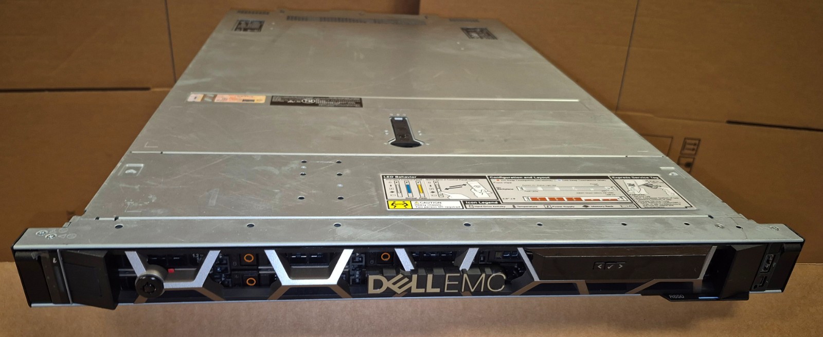 Dell R650 Server w/2x Intel Gold 6354, 128GB DDR4, 2x PSU, H755, 8-Bay, 6x 1Gb