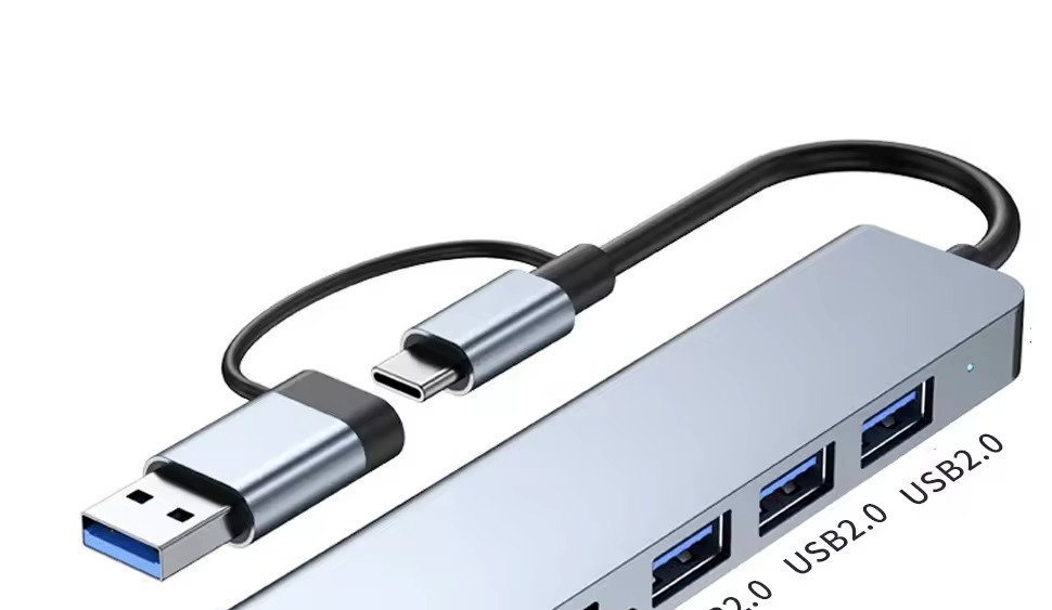 Multifunction4 in 2 USB C/USB A DOCKING STATION WITH ETHERNET 1000 Rj45 USB PORT