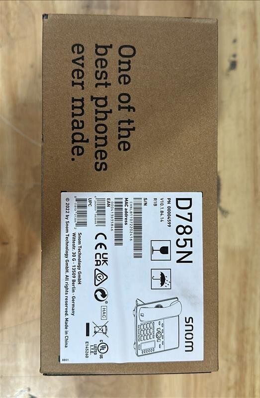 Snom D785N High Resolution Desktop Ip Phone - no bluetooth