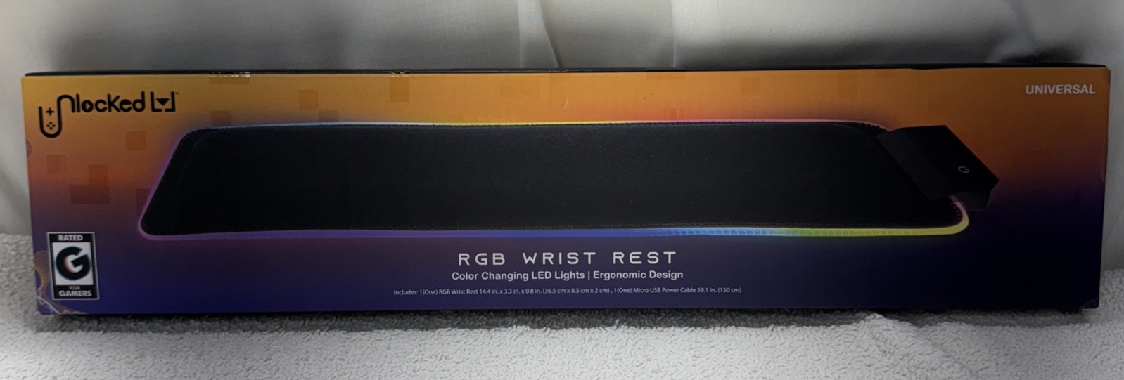 Unlocked RGB Wrist Rest Color Changing LED Lights New BN15