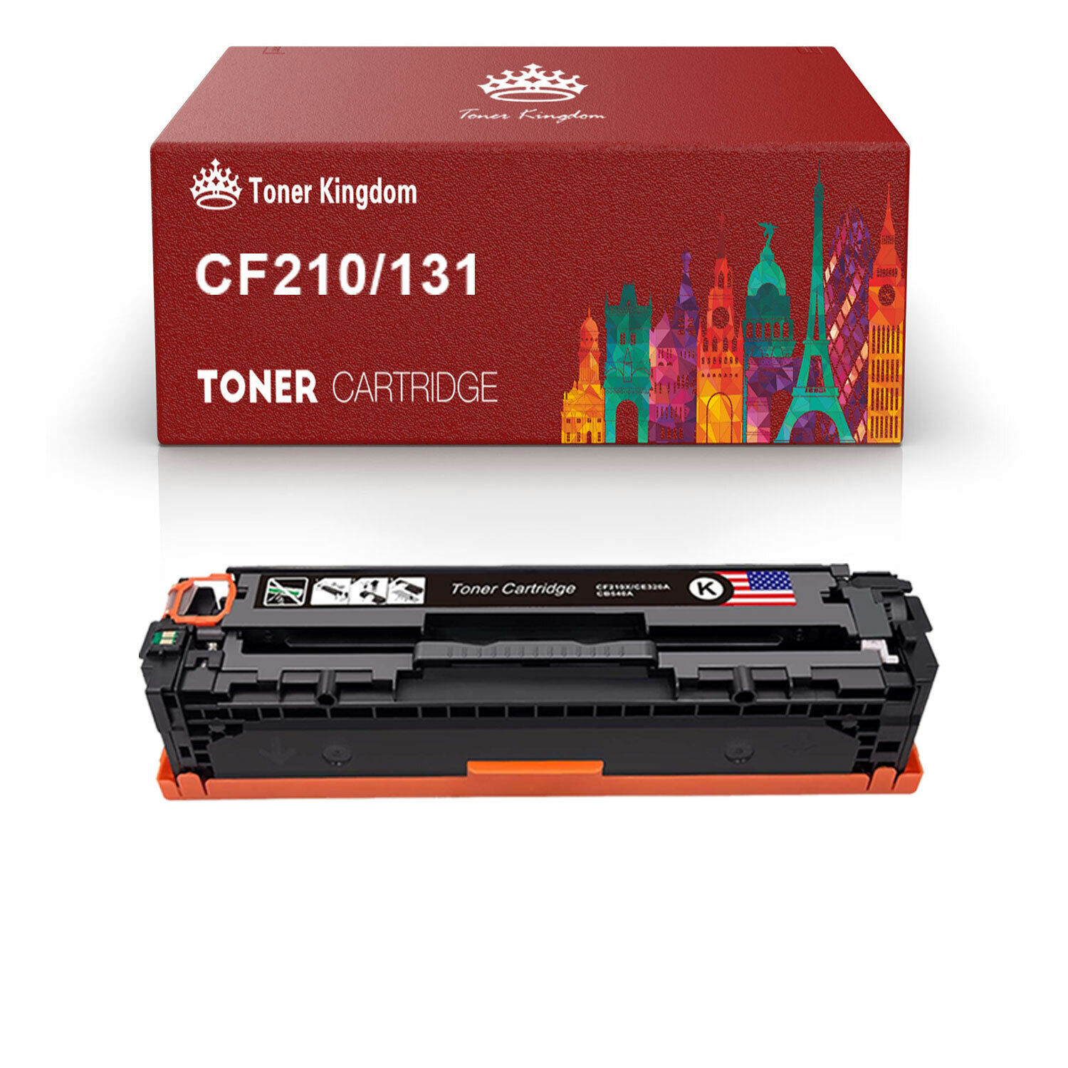 Multi Pack Toner Cartridges Lot Compatible for HP CB540A CE320A CF210A X Printer