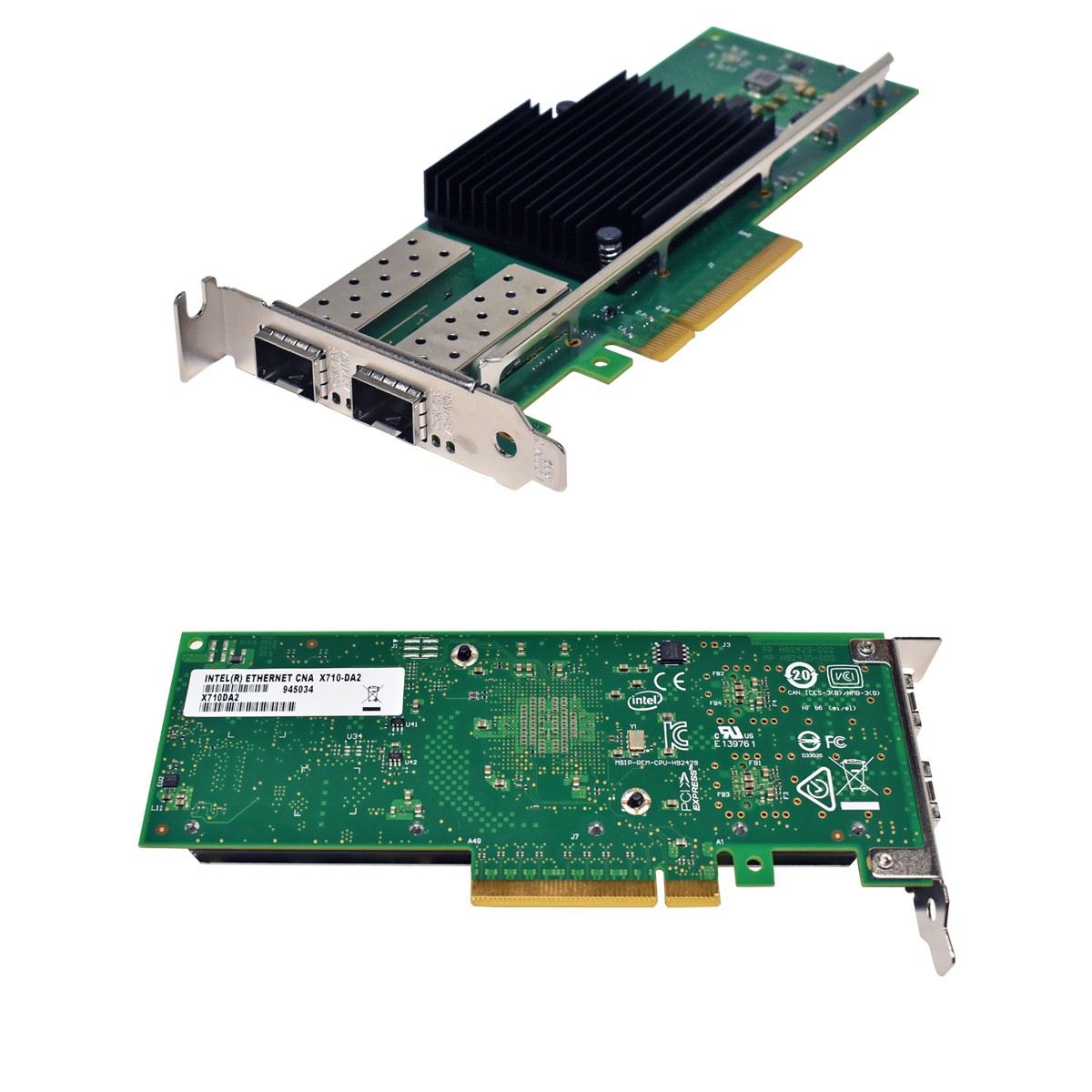 Dell Intel X710-DA2 Dual Port 10GbE PCI-Express x8 3.0 Network Adapter 05N7Y5 LP
