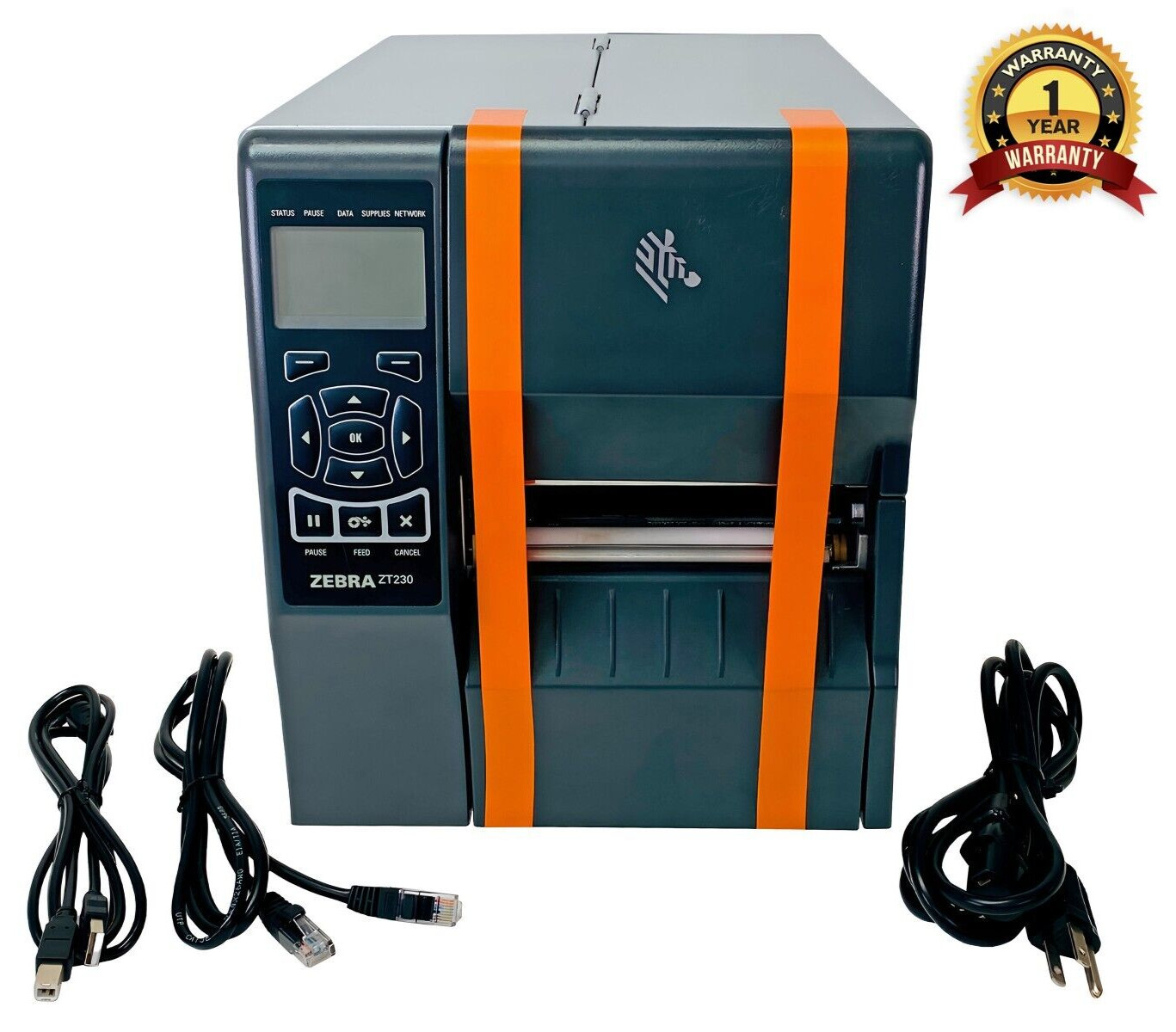 Zebra ZT230 Thermal Transfer Label Printer LAN USB 1 YR WARRANTY