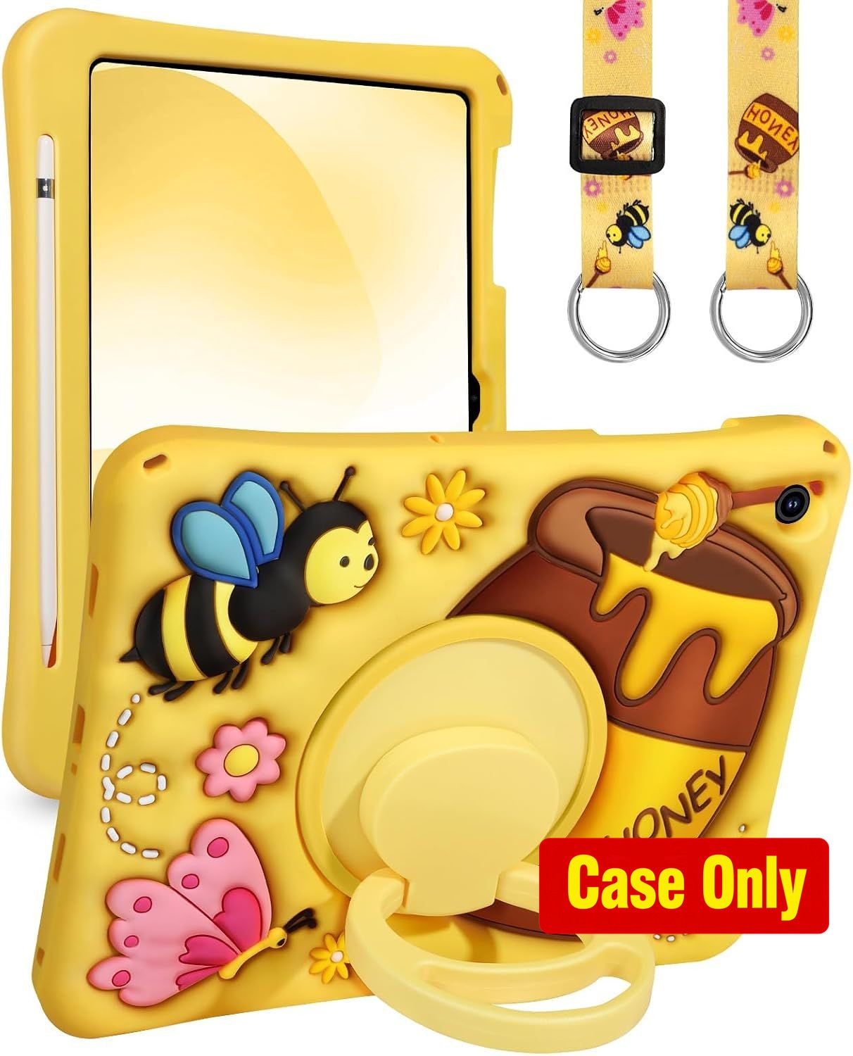 Cute Cartoon Case with Shoulder Strap for Galaxy Tab A9 Plus 11 Inch 2023
