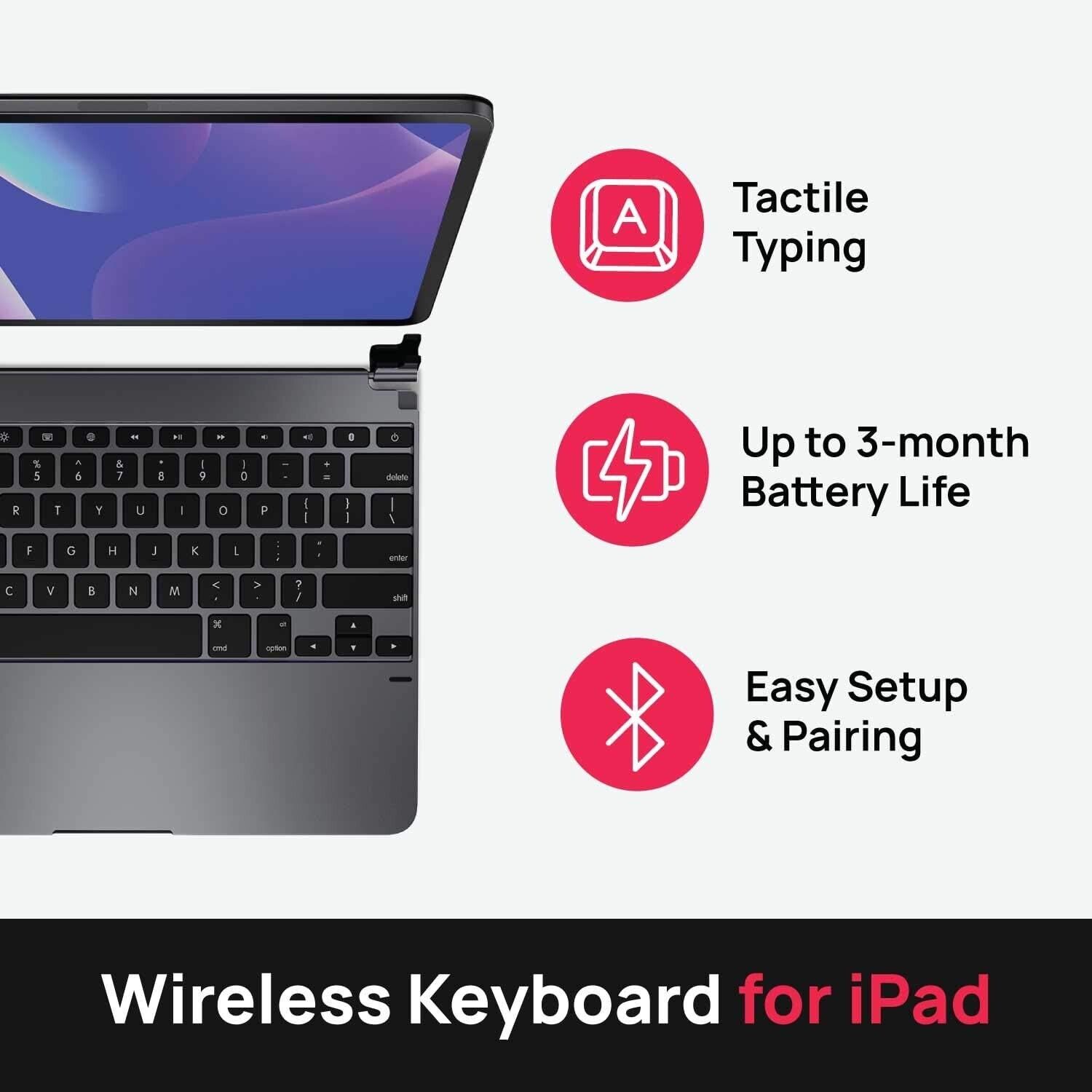 Brydge Wireless Keyboard & Magnetic Cover for 12.9-inch iPad Pro (3rd Gen, 2018)