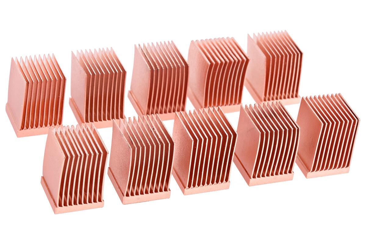 Alphacool GPU RAM Copper Heatsinks 10x10mm - 10pcs