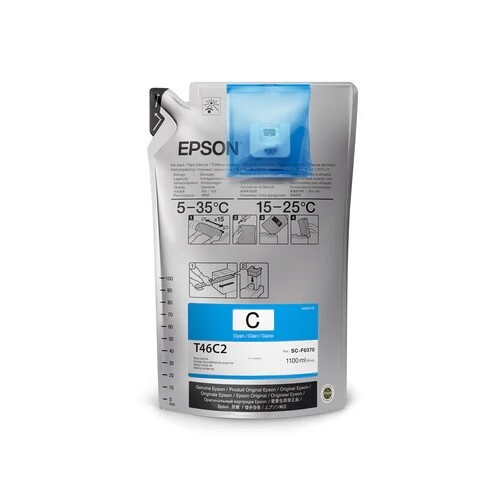 GENUINE Epson UltraChrome DS Cyan Ink 1.1L For F9470/F6370 (T46C220)