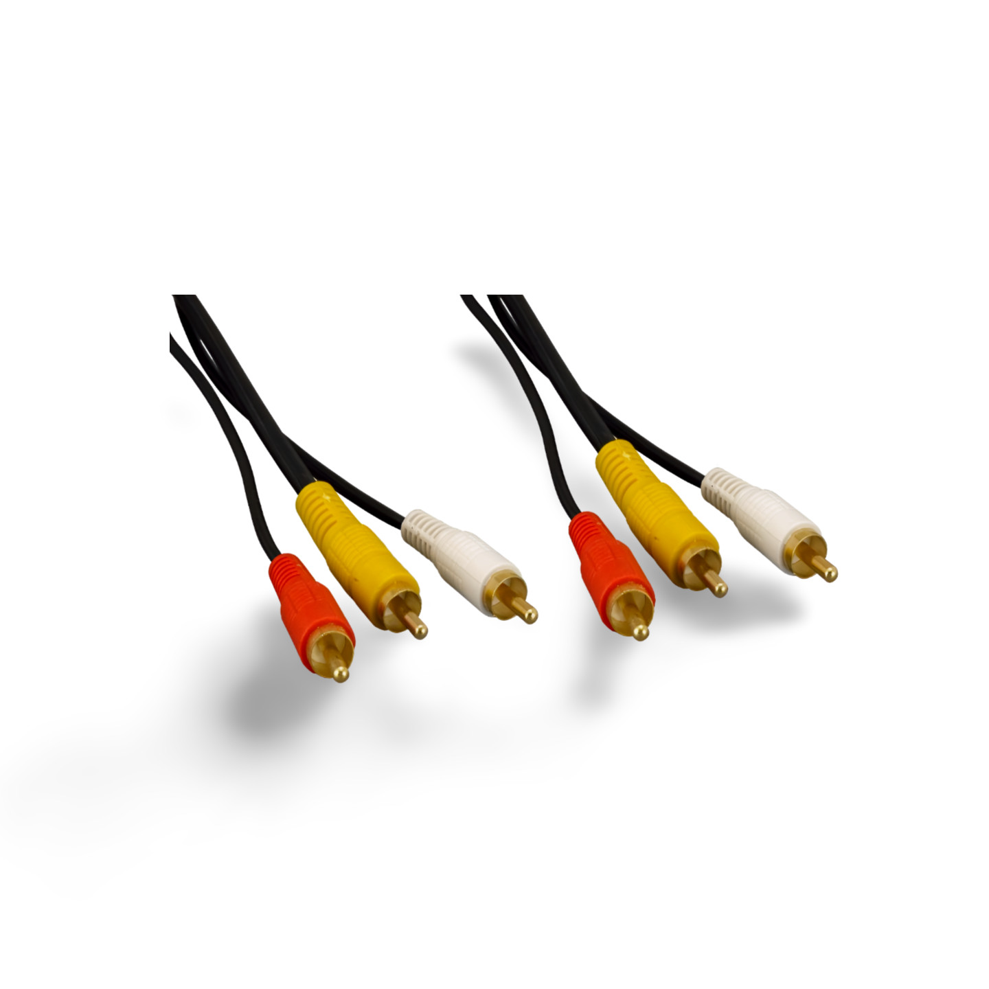 12ft Dual RCA Audio RG59 Video Cable - Black