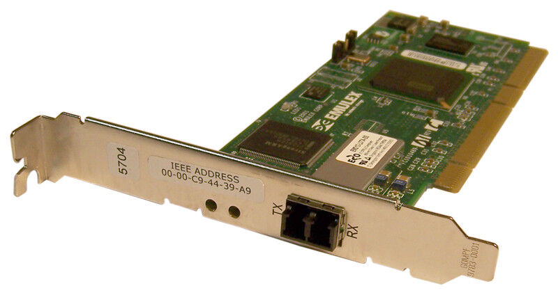 IBM 2GB Single Port FC PCI-x Host Bus Adapter 80P4382 Emulex FC1020042-10A
