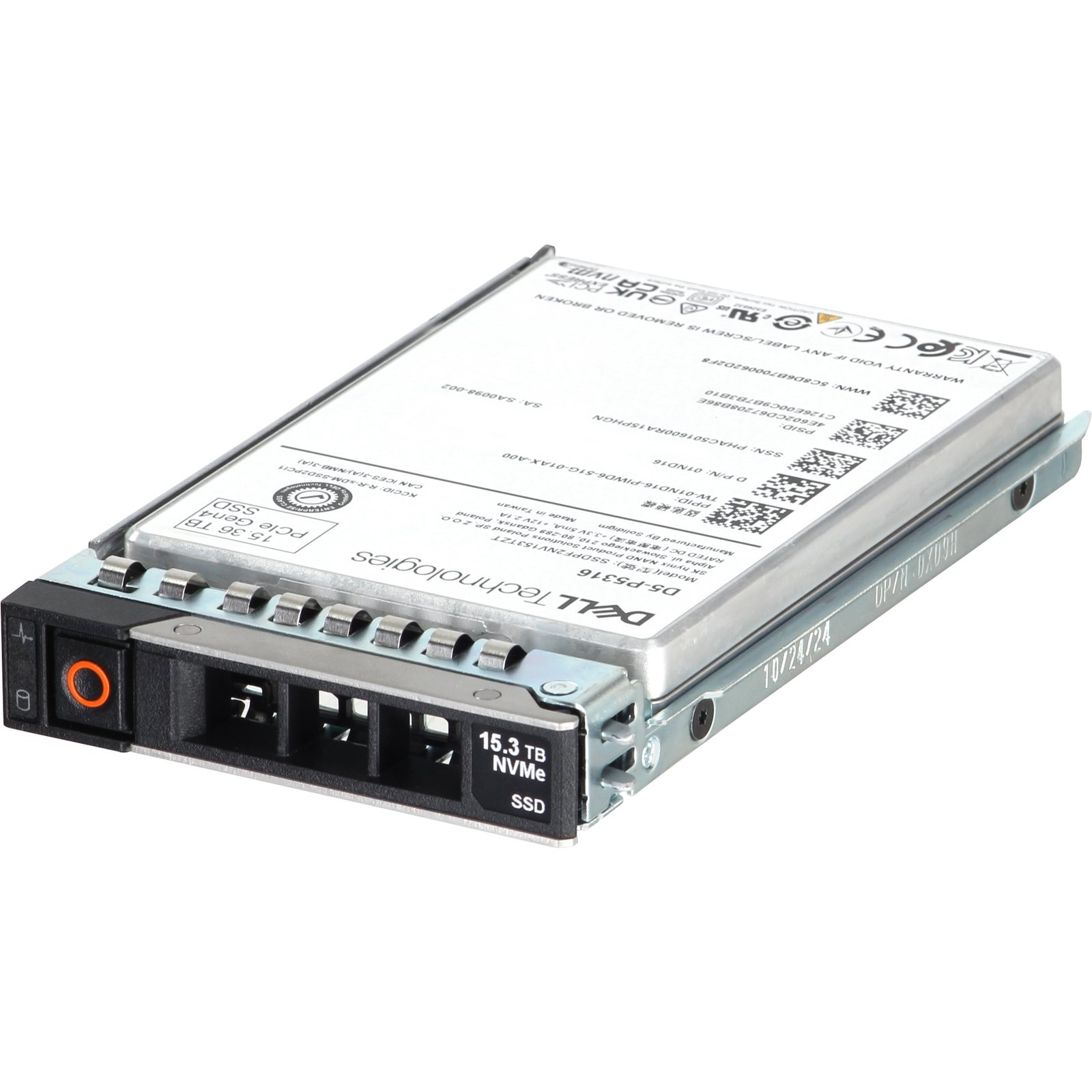 1ND16-CD1 Dell 15.36TB Enterprise NVMe Gen4 RI QLC 2.5 SSD D5-P5316