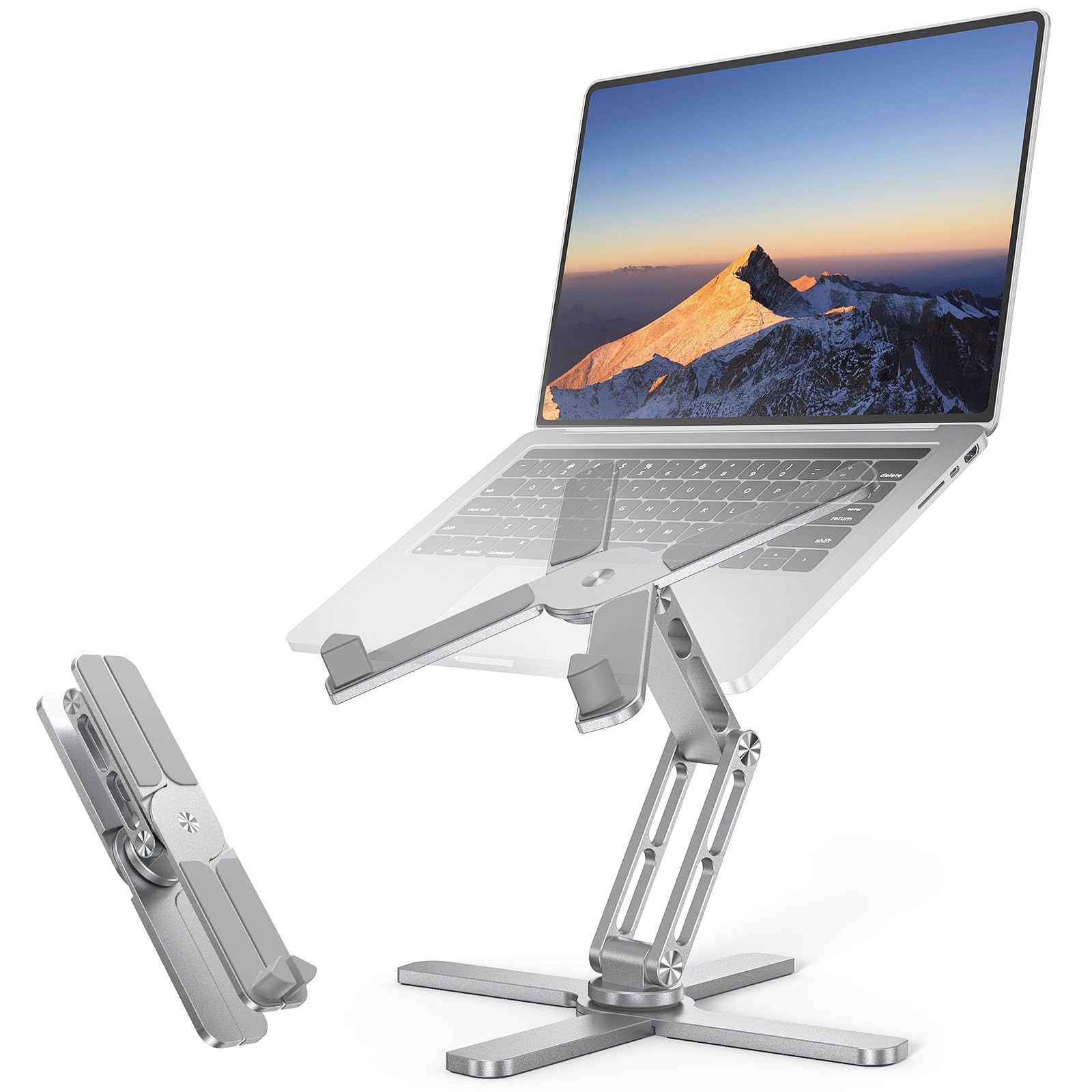New Best TECKNET Laptop Stand, 360 Rotating Base, Adjustable Height & Angle,100