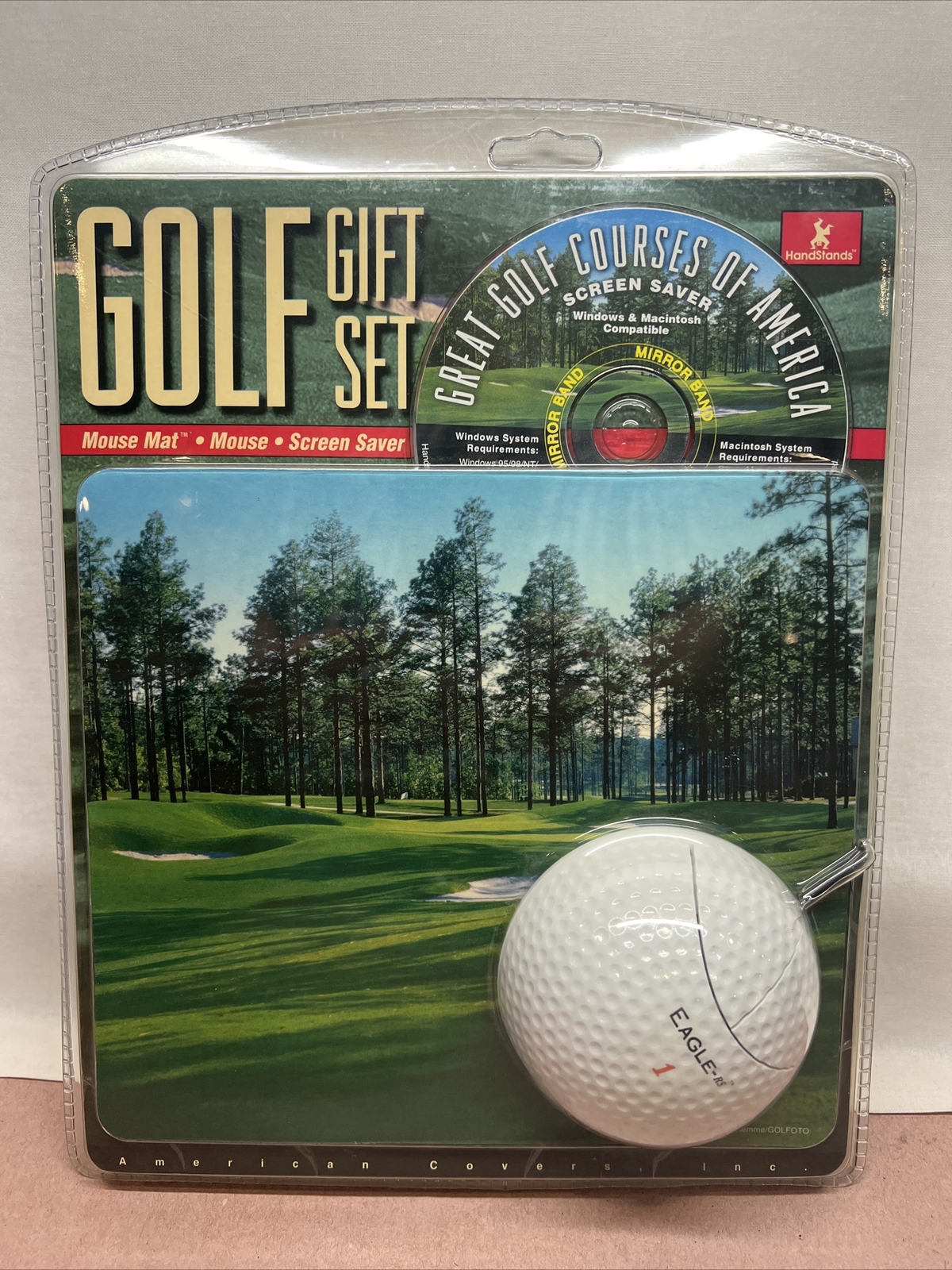 Golf Gift Set with Golf Ball Mouse, Mouse Mat, Screen Saver on CD Eagle-rs 1