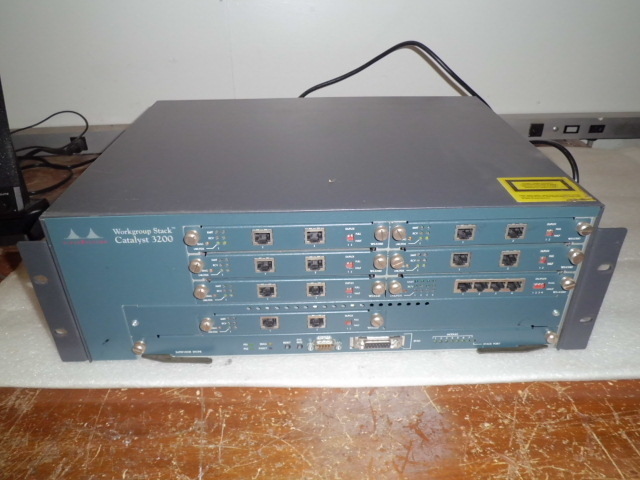 Cisco WS-C3200B Catalyst 3200 Workgroup Stack w/ (6) x WS-X3010, (1) x WS-X3002