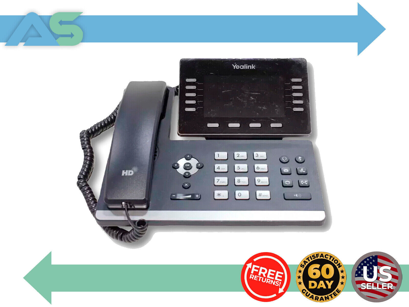 Yealink SIP-T54W 16-Line Color Display Business VoIP Phone /w Built-in Bluetooth
