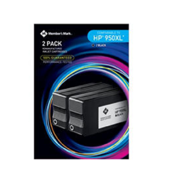 MEMBERS MARK HP 950XL CARTRIDGES BLACK 2-PACK *DISTRESSED BOX