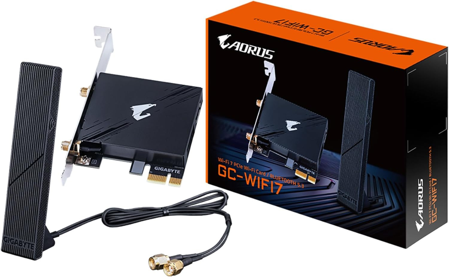 Wifi 7 GC-WIFI7 (802.11/ Tri-Band Wifi/Bluetooth 5.3/ 4K-Qam/Pcie Expansion Card