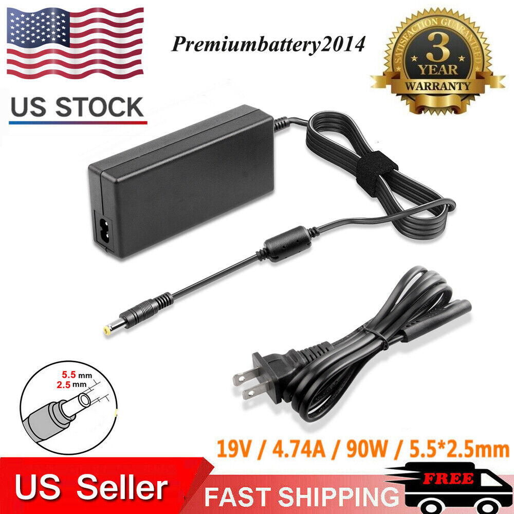 AC Adapter Power Cord Battery Charger for Fujitsu LifeBook T4410 T5010 T730 T731