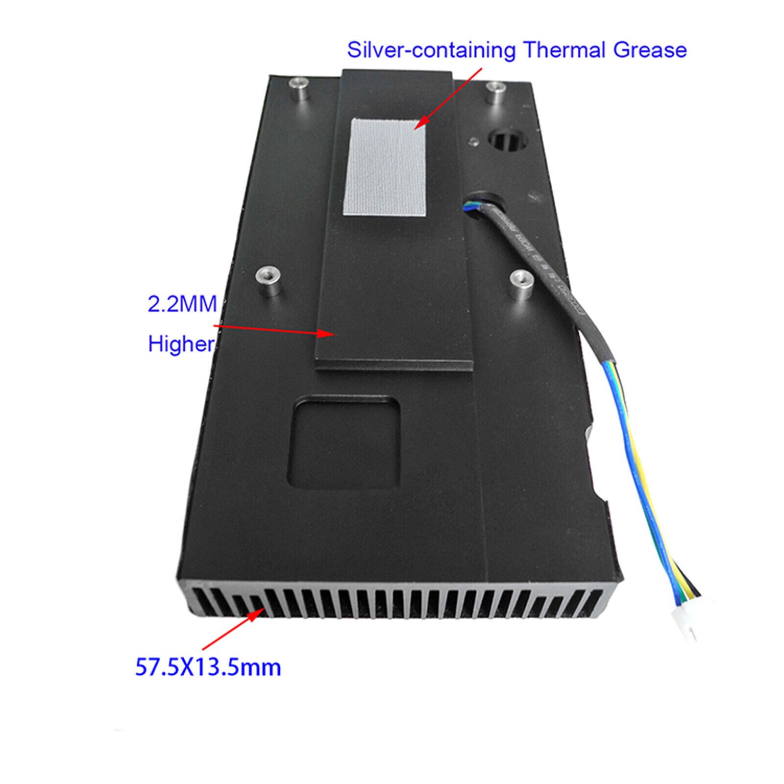 Aluminum Alloy Chip Radiator 5V 4 Wire Fan PWM Cooling Module Chip Cooling Fan