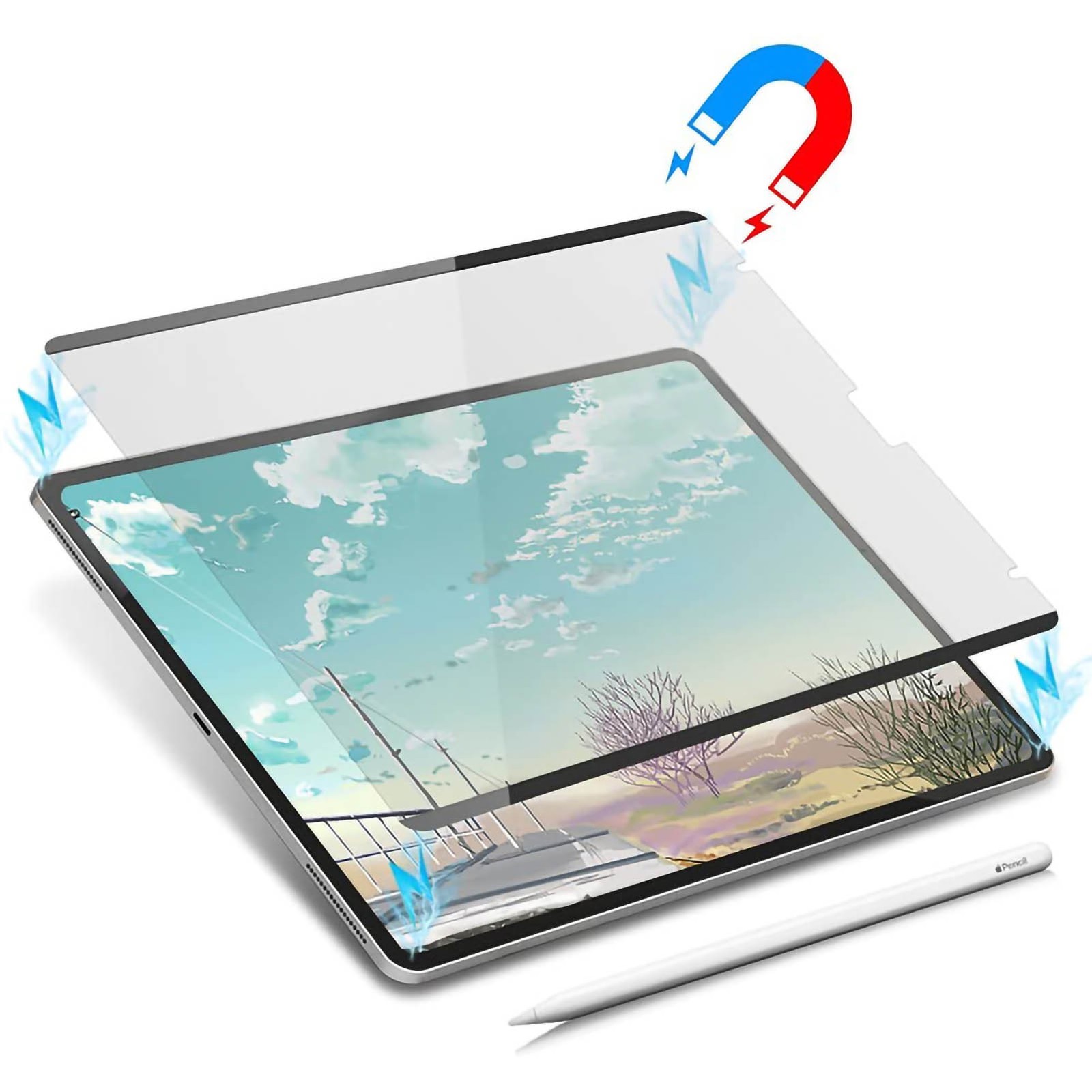 Paper Like Screen Protector Removable Magnetic Ultra Thin Paper Film Screen DTGW