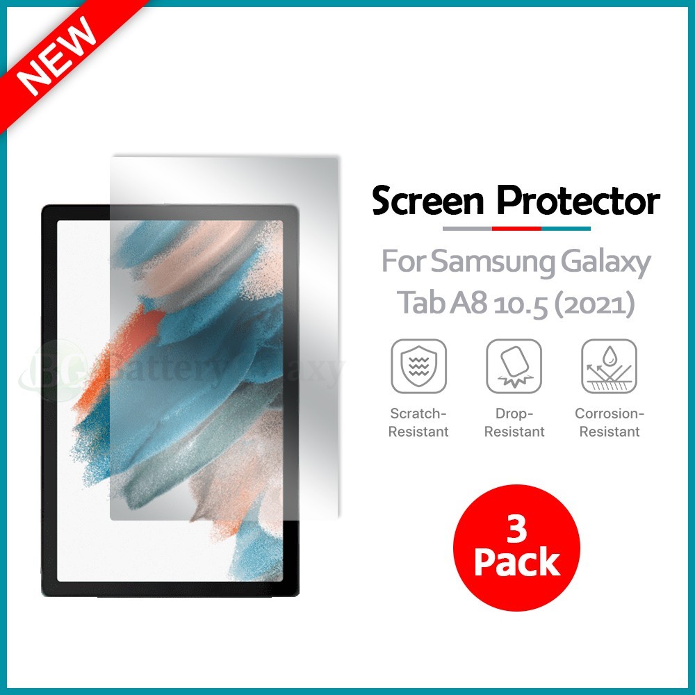 3 Pack Ultra Clear Screen Protector for Samsung Galaxy Tab A8 10.5 (2021)